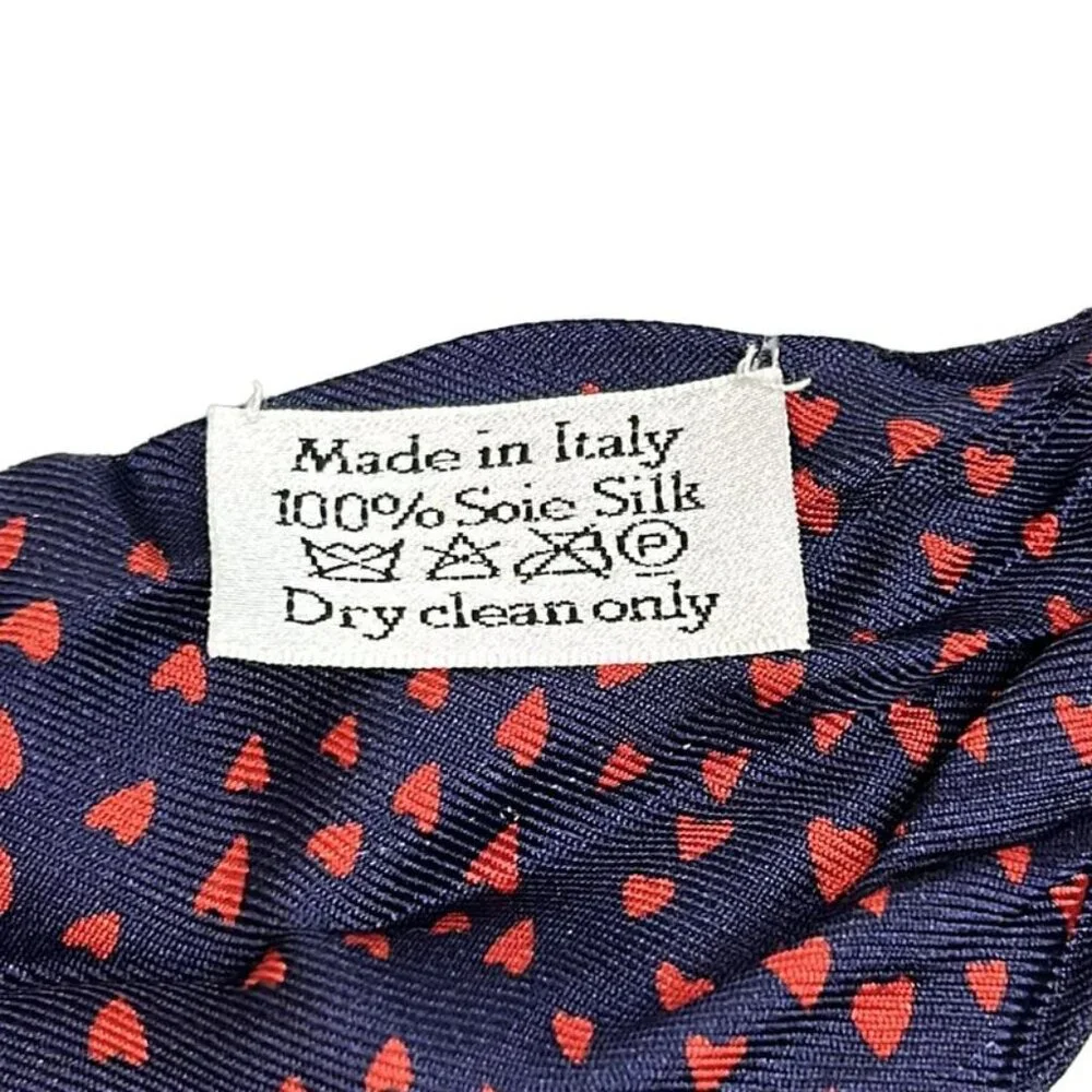 Dior Christian Scarf Mitzah Navy Red I Love Paris Ribbon